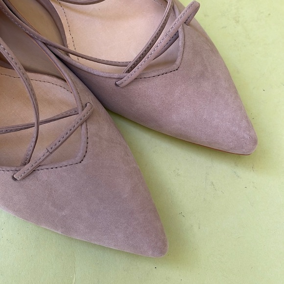 New tan Schutz suede nobuck/leather flats in original box - Picture 3 of 10